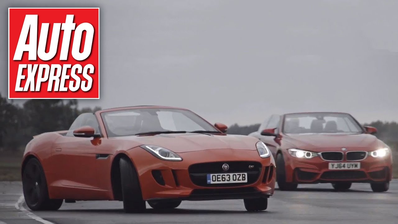 BMW M4 vs Jaguar F-Type Drift Off - YouTube