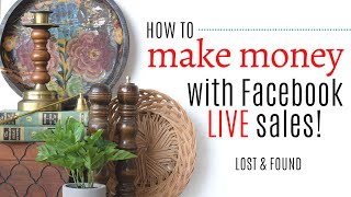 How to Host a Facebook Live Sale | Sell items from your Antique Booth Online| Antique Booth Tips