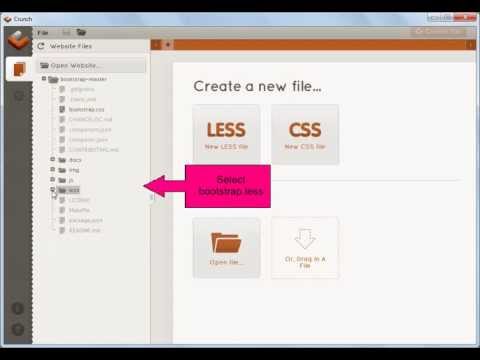 Convert Bootstrap LESS to CSS