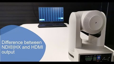 Difference between NDI®|HX and HDMI output by Avonic