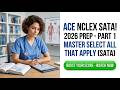 NCLEX SATA Questions 2026 Part 1: Master Select All That Apply