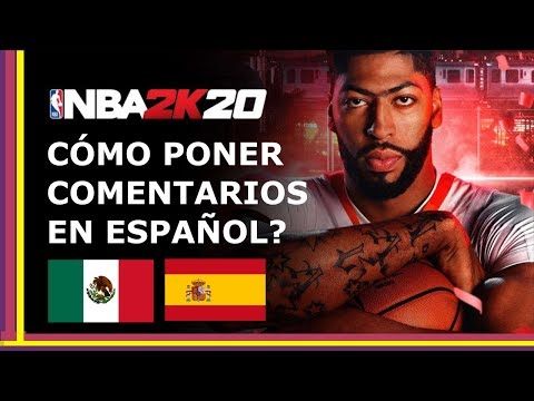 Como cambiar comentarios a Español en NBA 2K20 - PS4