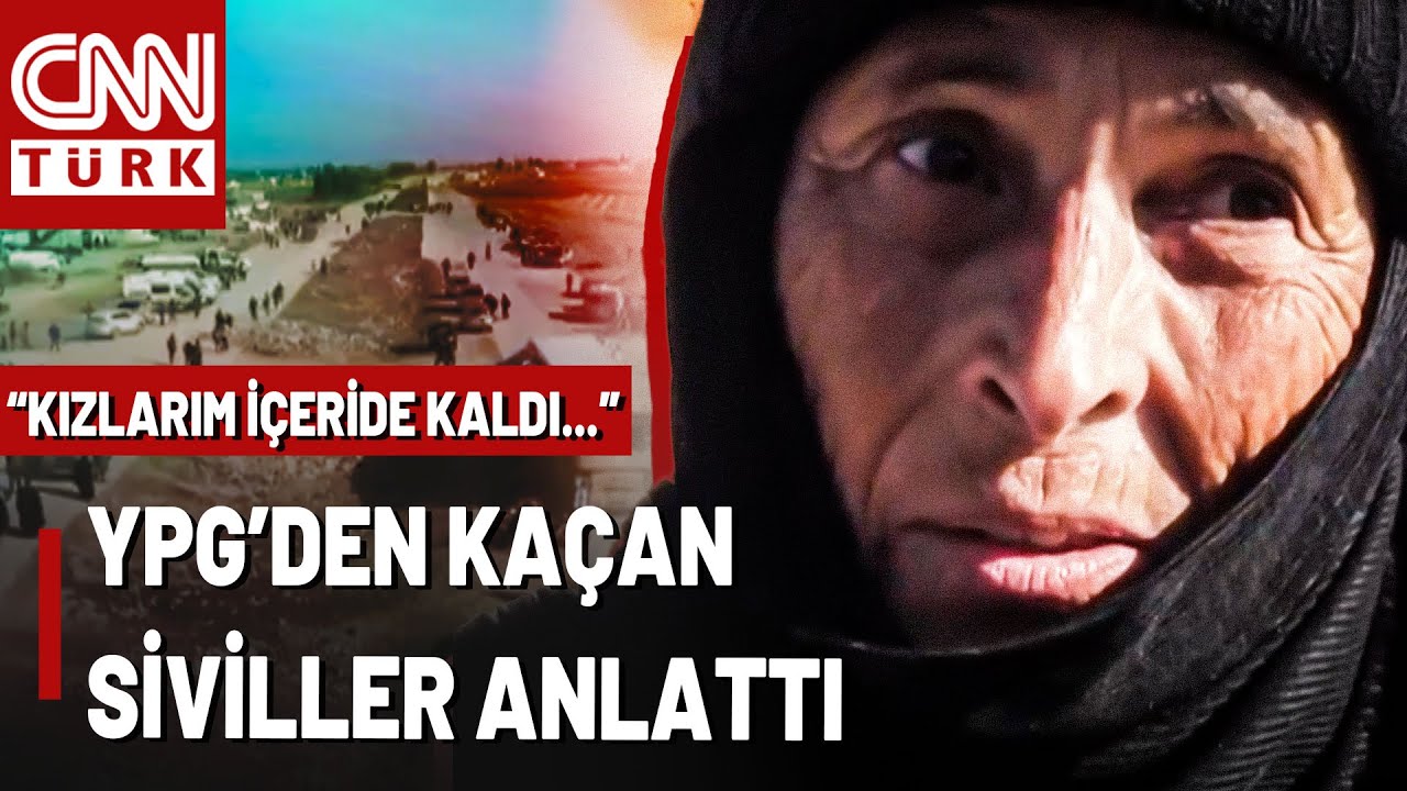 CNN TÜRK Ekibi Kaçan Sivillerle Konuştu! YPG, Sivillerin Deyr Hafir'den Çıkmasını Engelliyor