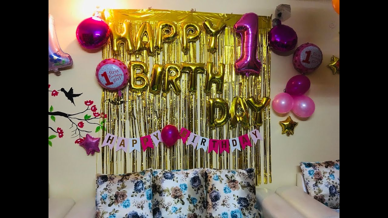 Birthday Decoration Ideas Birthday Celebration At Home During Lockdown Birthday Decoration At Home Youtube