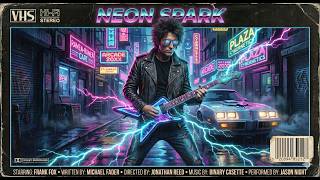 Binary Casette - Neon Spark Official Music Video 80S Action-Rock Synthwave