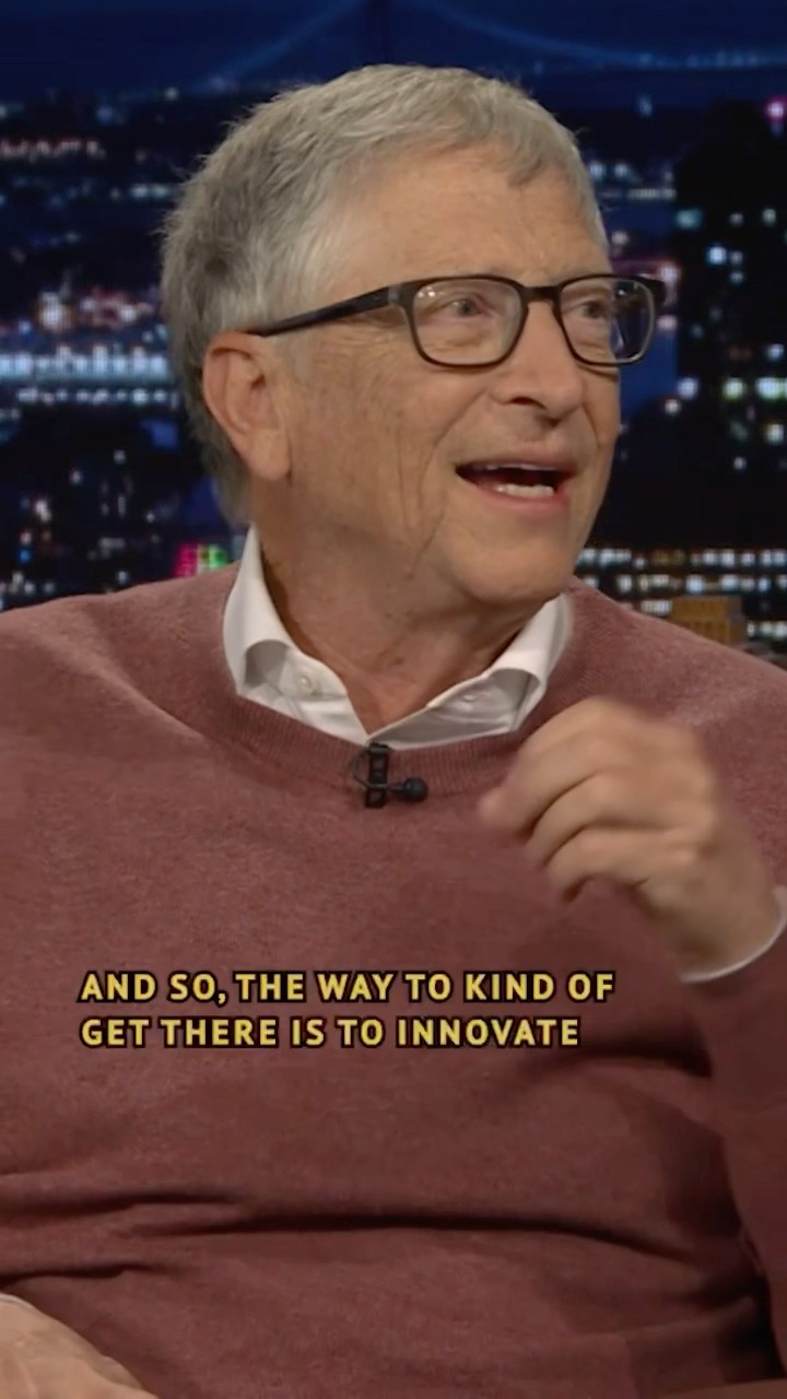 #BillGates is optimistic about the future of the world’s health and climate. #JimmyFallon