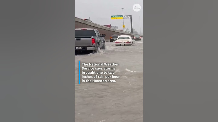 Heavy downpours flooded streets and stranded cars in the Houston area #Shorts