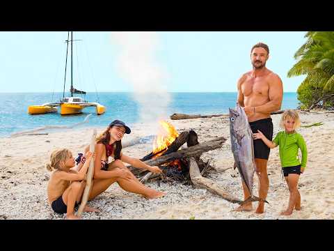 Alone on a Deserted Atoll (1 Hour of Raw Life)