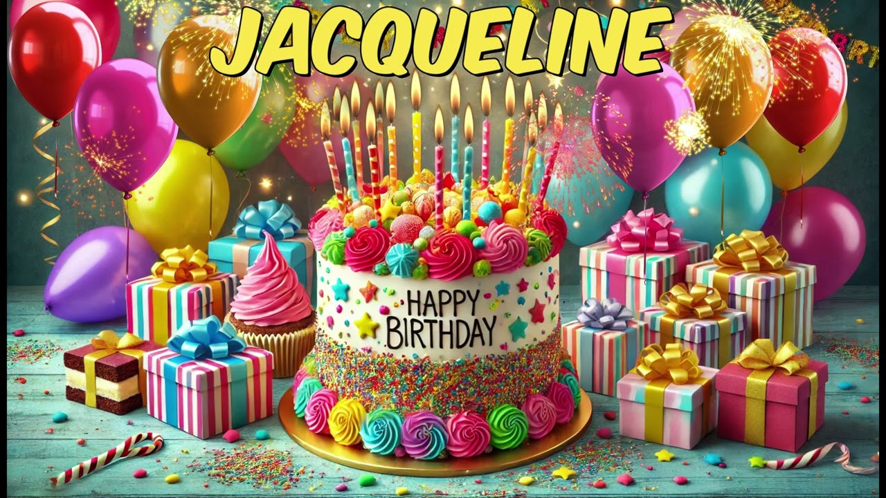 JACQUELINE Happy Birthday Song - Happy Birthday to You