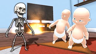 Baby Turns into a SKELETON & Destroys the House! - Who's Your Daddy 2 Multiplayer