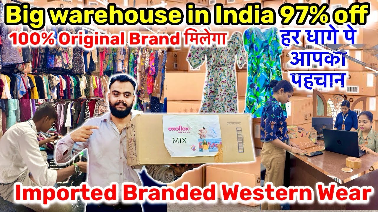 Branded Western Wear Dress Wholesale Market In Kolkata l Imported Summer Collection Wholesale