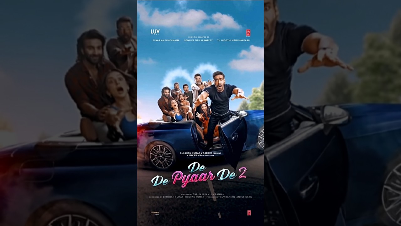 De De Pyaar De 2 First Look OUT!🔥 Ajay Devgn & Rakul Preet Singh Return With Double the Fun 