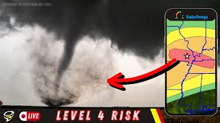 LEVEL 4 SEVERE WEATHER EVENT: Live Storm Chaser