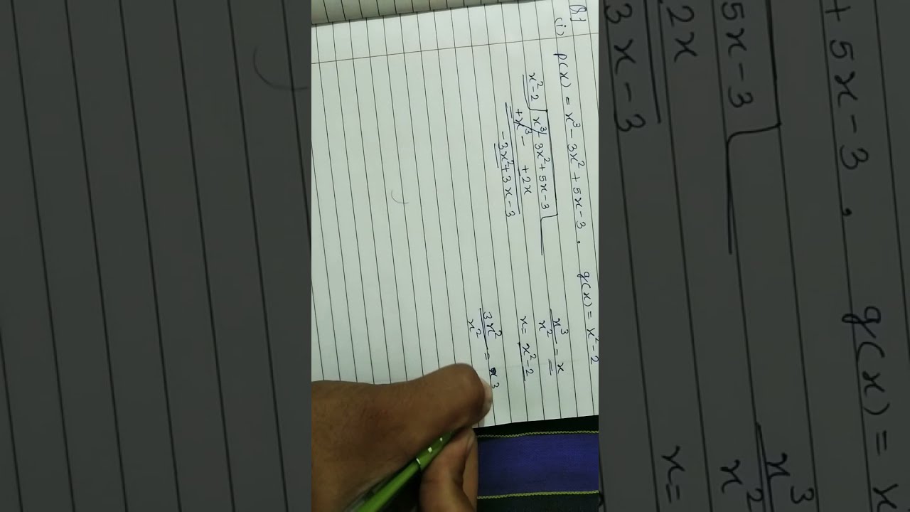 class 10 maths chapter 2 exercise 2.3 Q1 (1) NCERT solutions