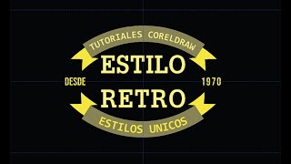 Creación de logo vintage con orlas en Coreldraw