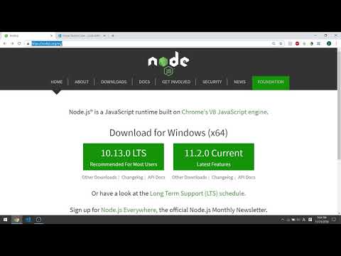 NodeJS를 사용한 풀스택 - 설치