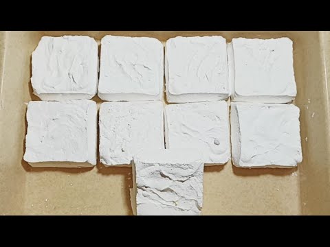 Homemade gym chalk blocks 🤍, ASMR, RELAX, SATISFYING