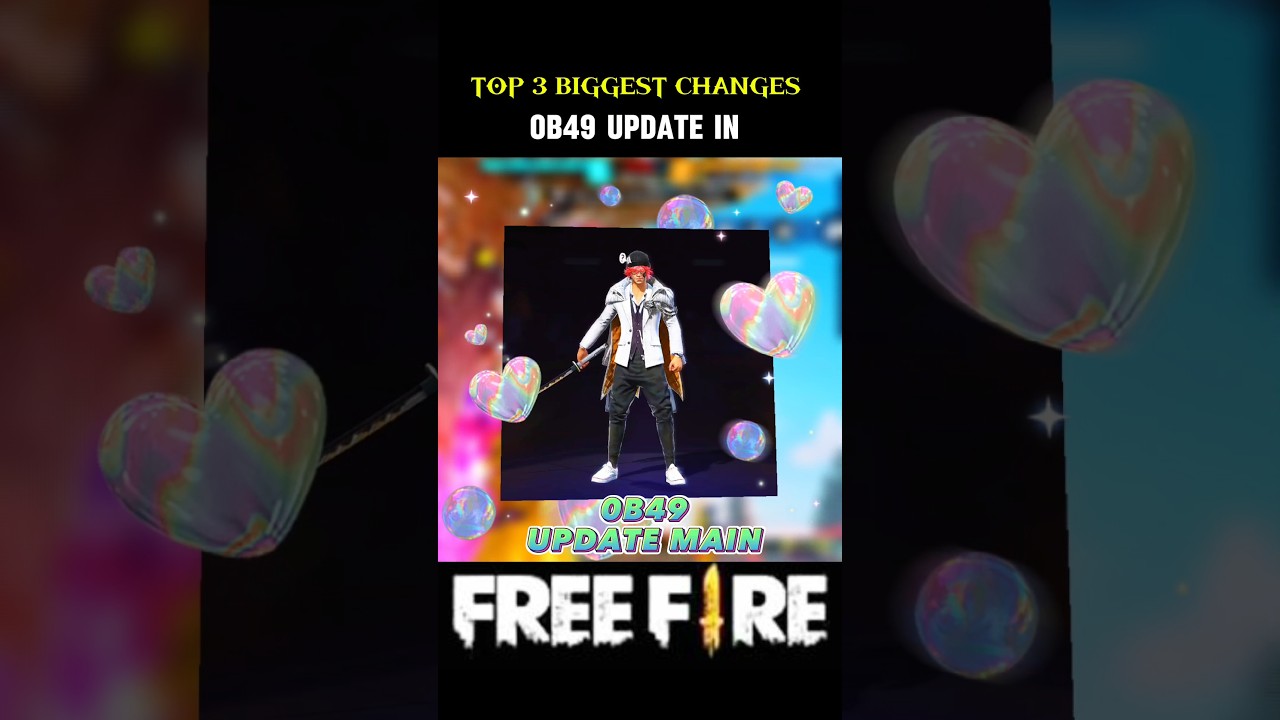 GUYS !😲 TOP 3 BIGGEST CHANGES OB49 OMG ☠️🤫 UPDATE IN FF FREE FIRE 😱 