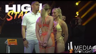 Emily Brooke Pushed At Weigh-In By Amber Odonnell Media Spotlight Uk