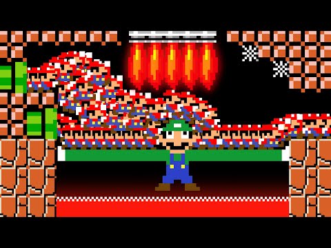 Luigi and 9999 Tiny Mario's March Madness