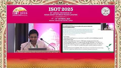 Innovations in Organ Preservation: From Static Cold Storage to - ketan kargirwar (Speaker )