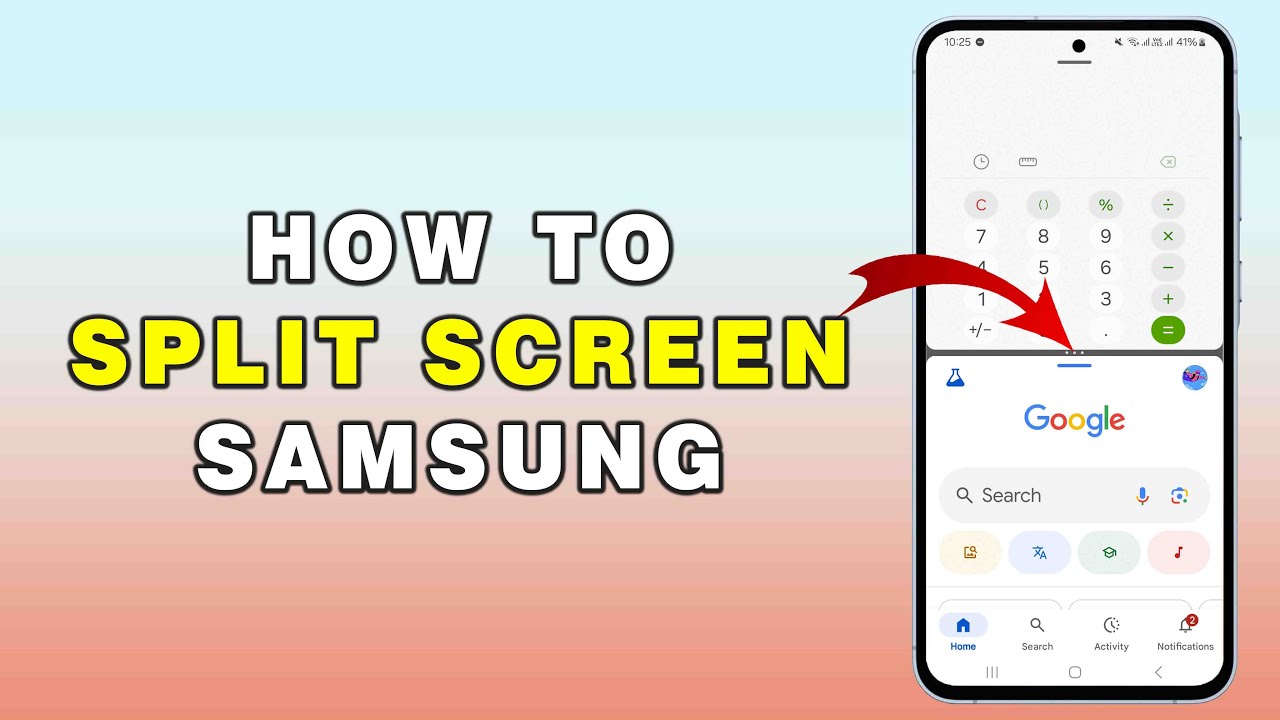 How To Split Screen On Android Samsung - YouTube