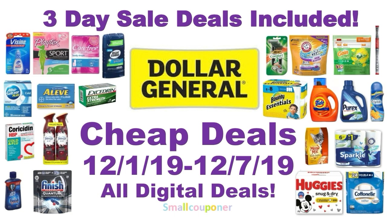 Dollar General Cheap Deals 12/1/1912/7/19! All Digital Deals! YouTube