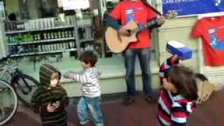 Nick Kos - Busking Cancer - Gardner Street, Brighton, Saturday 25th September, 2010.