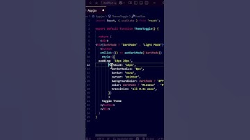 Light & Dark Mode Toggle using React JS