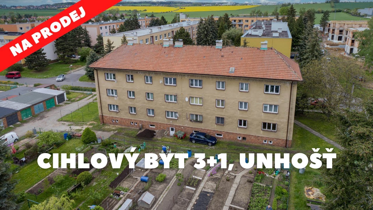 ❗PRODÁNO ❗ Cihlový byt 3+1 se zahrádkou, 60 m², Unhošť