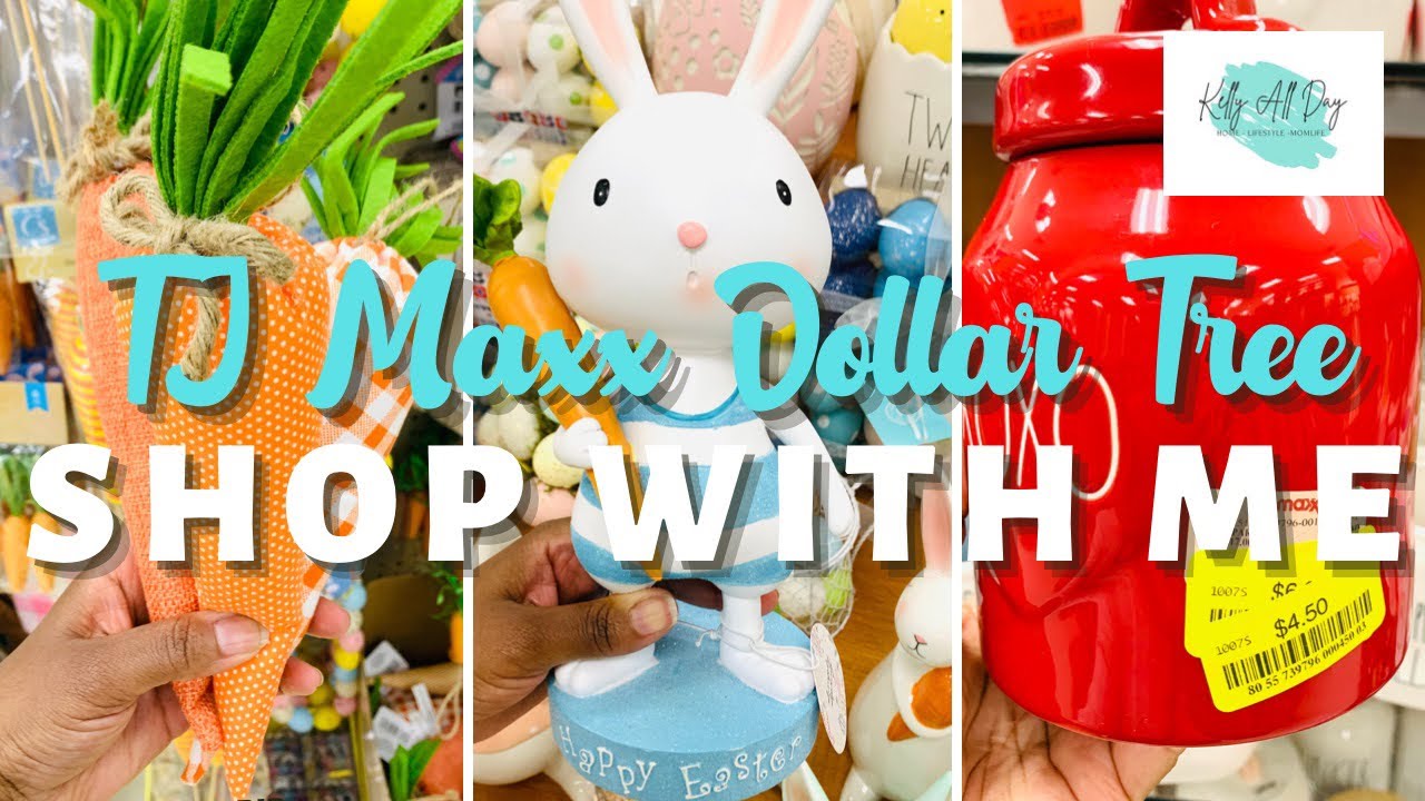 TJ MAXX AND DOLLAR TREE SHOP WITH ME