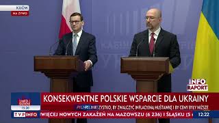 Premier Jestem W Kijowie, Żeby Zamanifestować Jedność Z Ukrainą W Obliczu Niebezpieczeństw