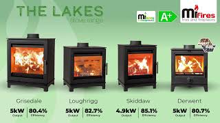 Loughrigg Wood Stove - 49 kW - ECODesign Wood burning stove, 4.9kW