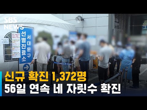 신규 확진 1,372명…56일 <strong>연속</strong> 네 자릿수 확진 / <strong>SBS</strong>