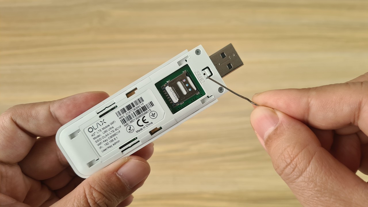 How to reset Olax 4G USB modem