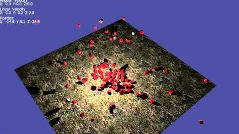 Ogre3D Physics - 100 Rigid Bodies