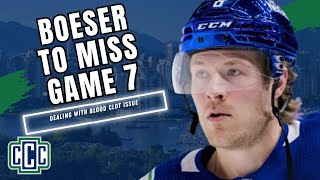 BROCK BOESER WILL MISS GAME 7