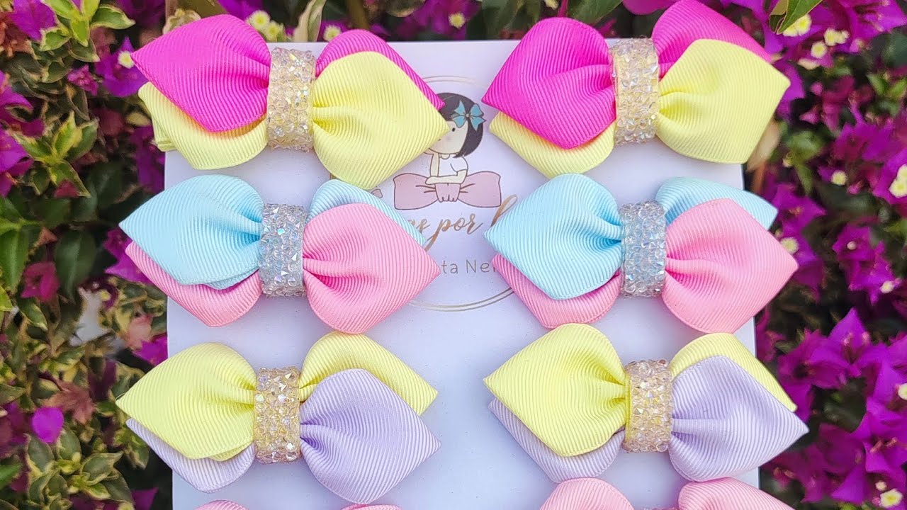 LAÇO FOLHA COLORIDO  (UM PAR COM APENAS 36 CENTÍMETROS DE FITA).