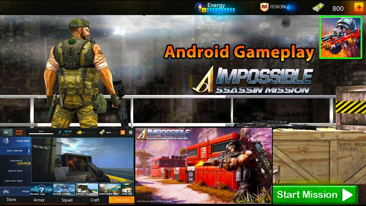 Impossible Assassin Mission Elite Commando Game (Android Gameplay HD