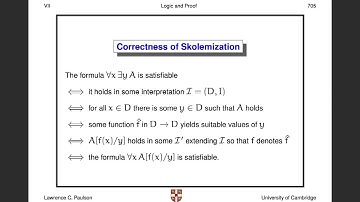 Logic and Proof, Lecture 7: Skolemisation