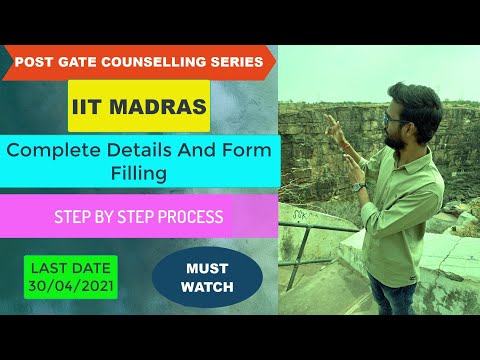 IIT Madras Mtech Form | Complete Details And Form Filling | Post Gate Exam | IIT Madras | GATEguide