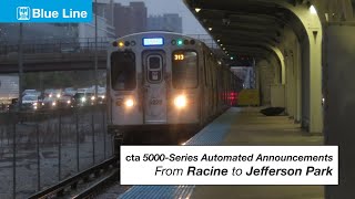 CTA Blue Line - 5000-Series Announcements From Racine to Jefferson Park screenshot 5