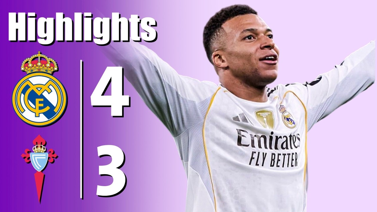 Реал Мадрид против Сельты Виго 4-3 - Все голы и лучшие моменты - 2026