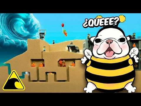 PRISION DE LEGO vs TSUNAMI GIGANTE | PIBBLECITO REACCIONA a Tidal Takedown
