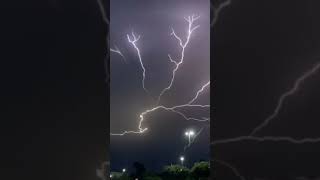 Lightning during severe Thunderstorm in Flowood, Mississippi
