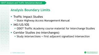 OATS Module 02 - Traffic Analysis Limits