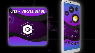CMX - PURPLE WAVE KLWP Theme (Android Personalization/Customization) - Customize Your Android