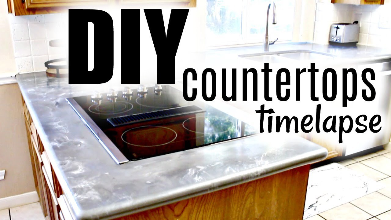 DIY EPOXY MARBLE COUNTERTOPS! BUDGET FRIENDLY COUNTERTOPS! HOW TO EPOXY ...