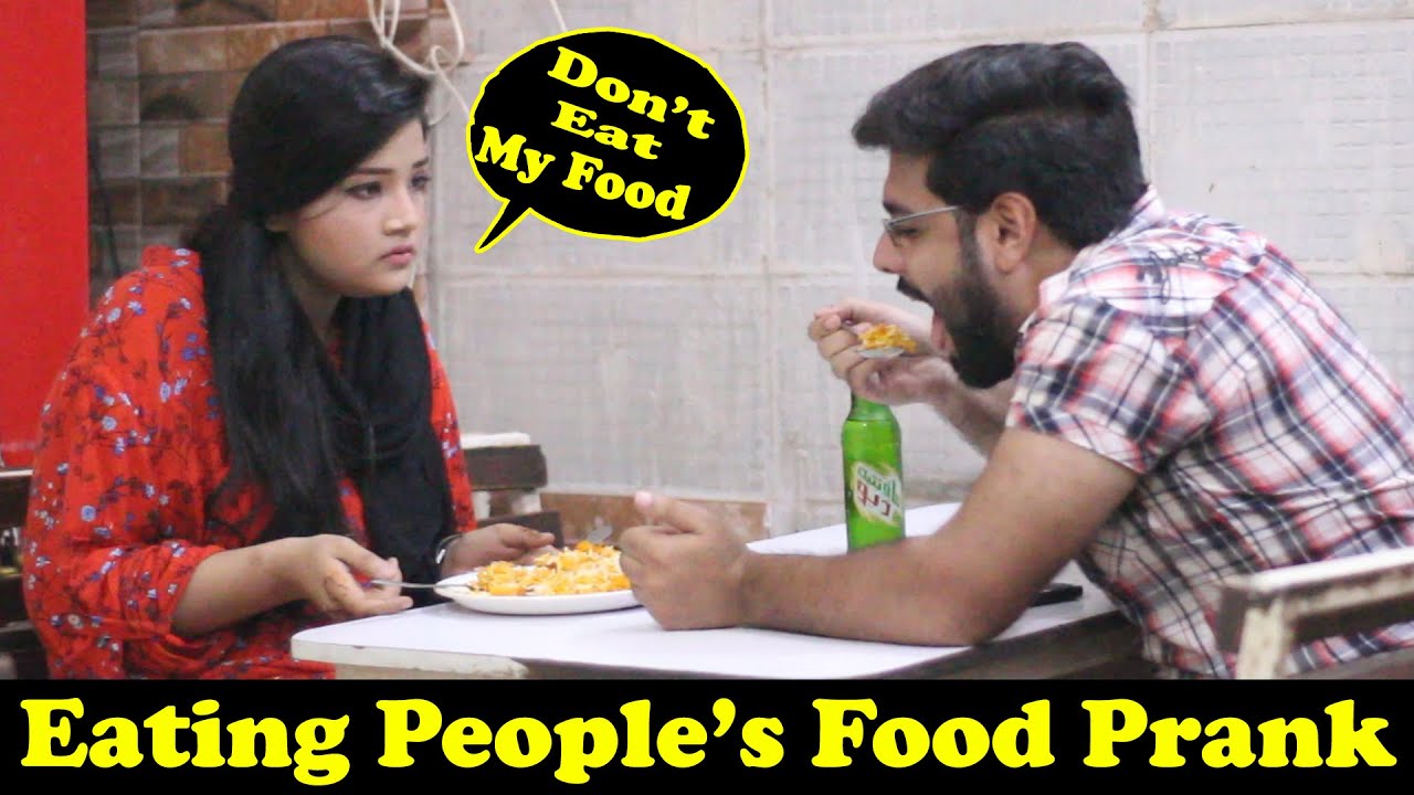 Eating Strangers Food Prank  Pranks In Pakistan  Humanitarians