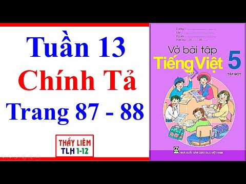 Video Vở Bài Tập Tiếng Việt Lớp 5 | Tuần 13 | Chính Tả |... - YouTube